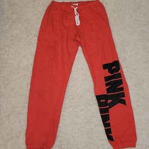 Pink victoria secret joggers